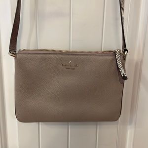 Kate Spade gray snakeskin crossbody.